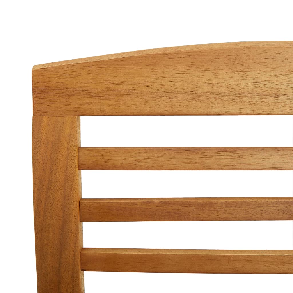 vidaXL 4-Piece Solid Acacia Wood Lounge Set