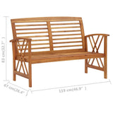 vidaXL 4-Piece Solid Acacia Wood Lounge Set
