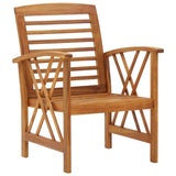 vidaXL 4-Piece Solid Acacia Wood Lounge Set