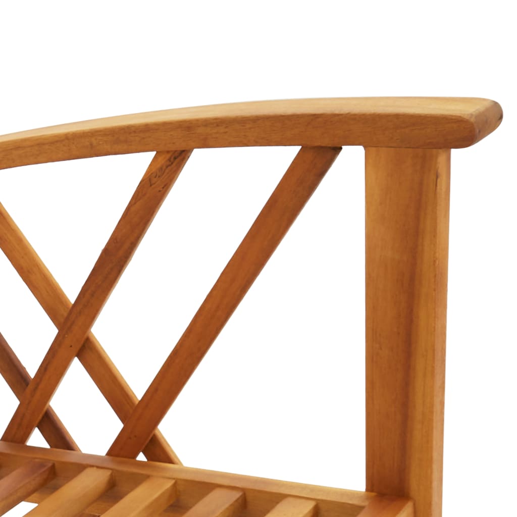 vidaXL 4-Piece Solid Acacia Wood Lounge Set