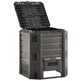 vidaXL Compostbak 380 L zwart