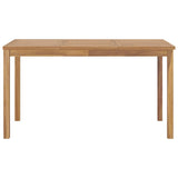 vidaXL Tuintafel 140x80x77 cm massief teakhout