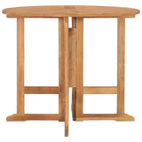 vidaXL Tuintafel inklapbaar Ø 90x75 cm massief teakhout