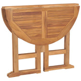 vidaXL Tuintafel inklapbaar Ø 90x75 cm massief teakhout
