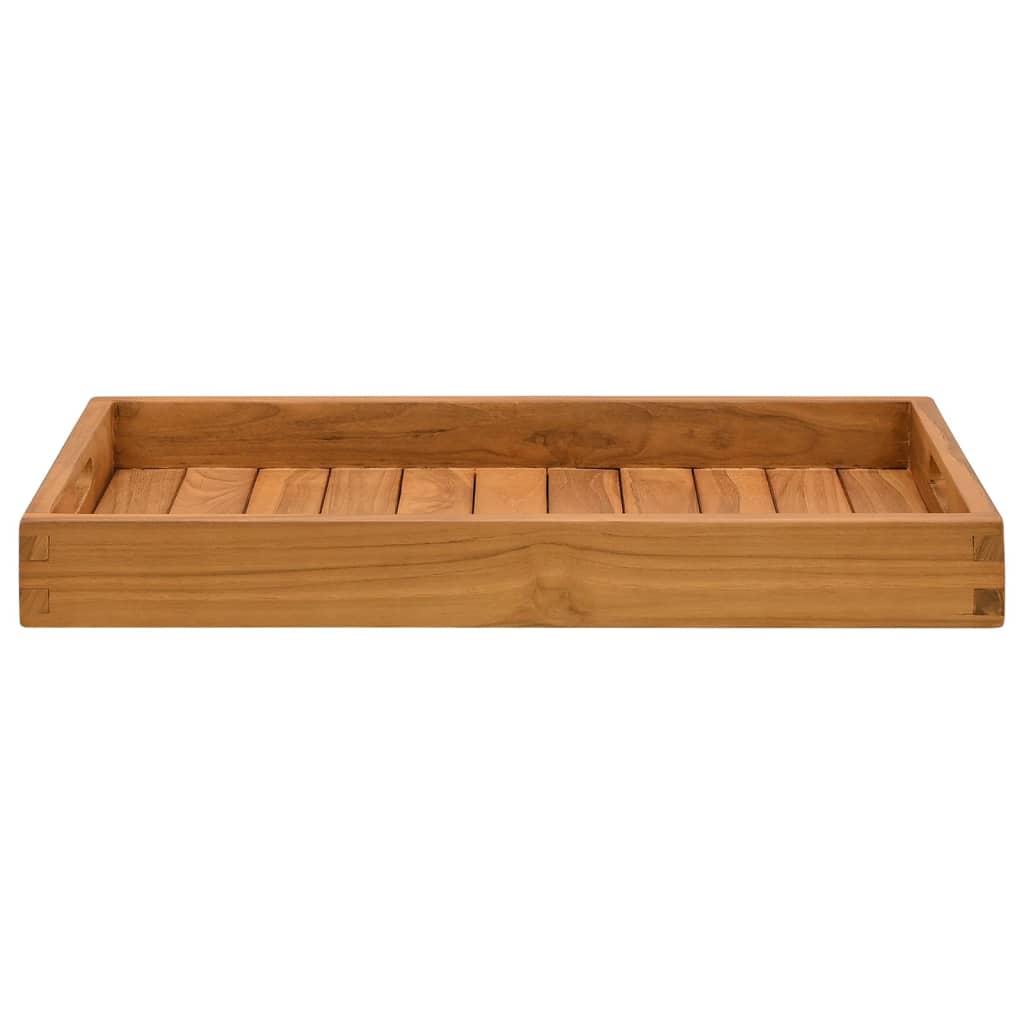 vidaXL Dienblad 60x35 cm massief teakhout