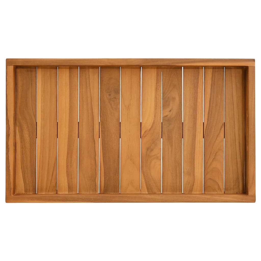 vidaXL Dienblad 60x35 cm massief teakhout