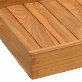 vidaXL Dienblad 60x35 cm massief teakhout