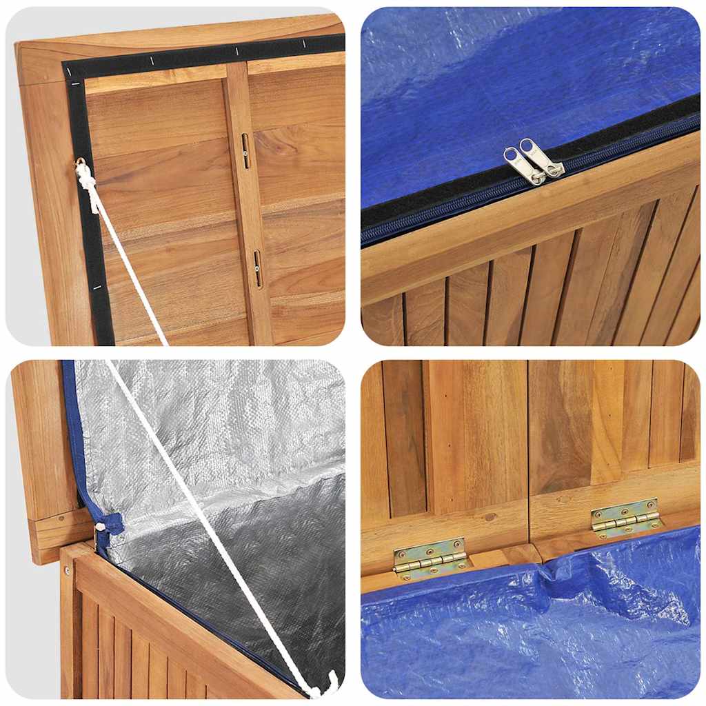 vidaXL Opbergbox 60x50x58 cm massief teakhout