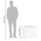 vidaXL Opbergbox 60x50x58 cm massief teakhout