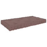 vidaXL Pallet Floor Cushion 73x40x7 cm cotton taupe