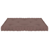 vidaXL Pallet Floor Cushion 73x40x7 cm cotton taupe