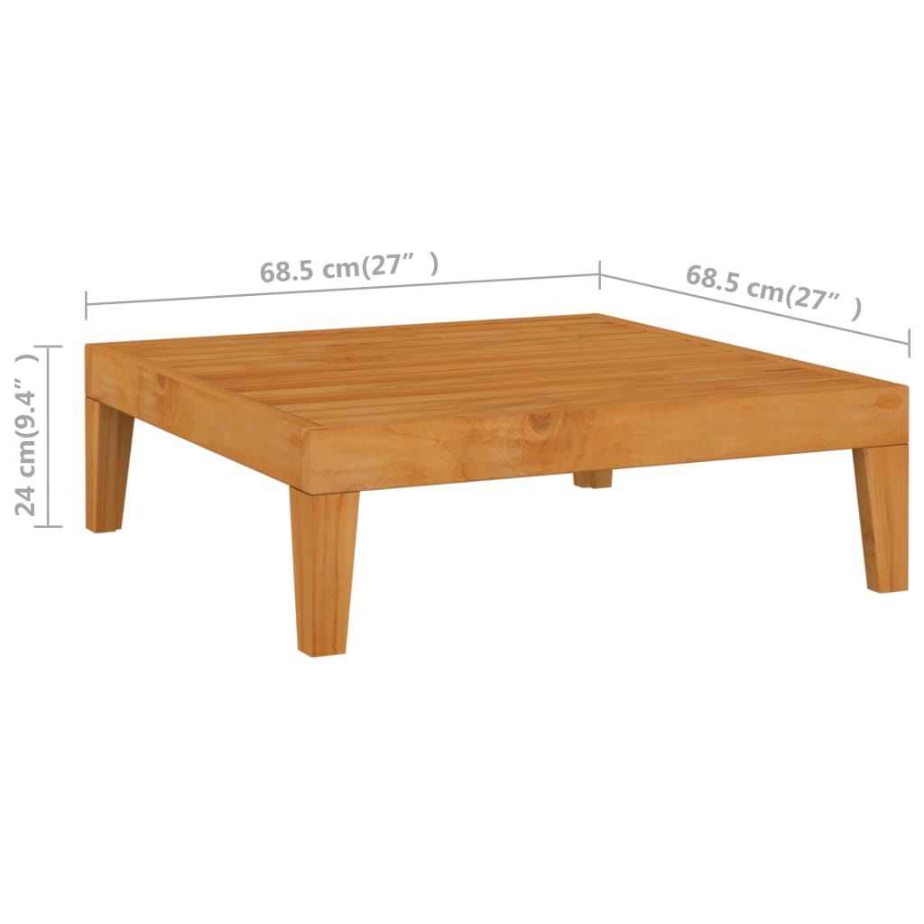 vidaXL 7-Piece Lounge Set with Cushions Solid Acacia Wood