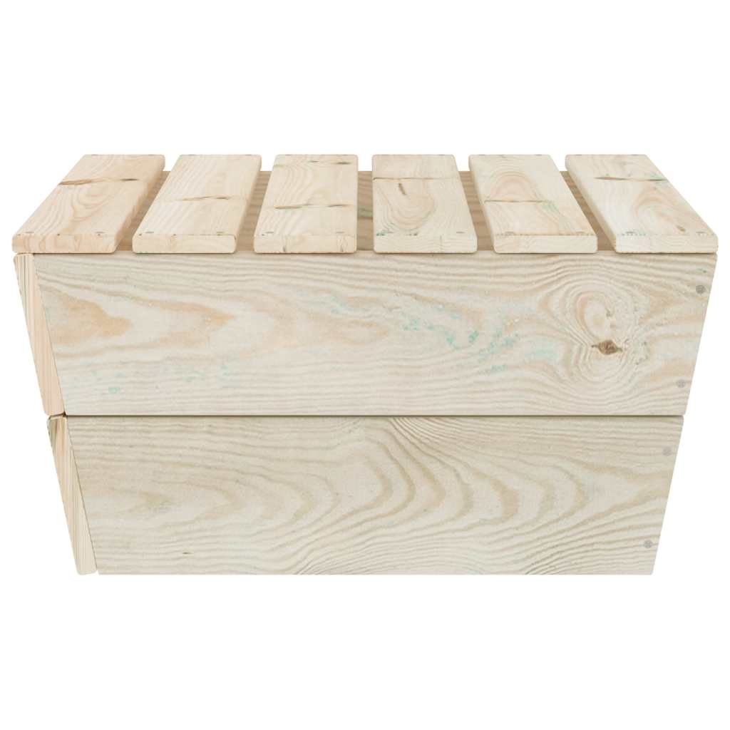 vidaXL Tuintafel 60x60x30 cm geïmpregneerd vurenhout