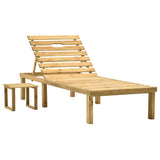 vidaXL Lit avec table imprégné de vert