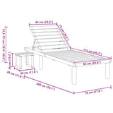 vidaXL Lit avec table imprégné de vert