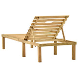vidaXL Lit avec table imprégné de vert