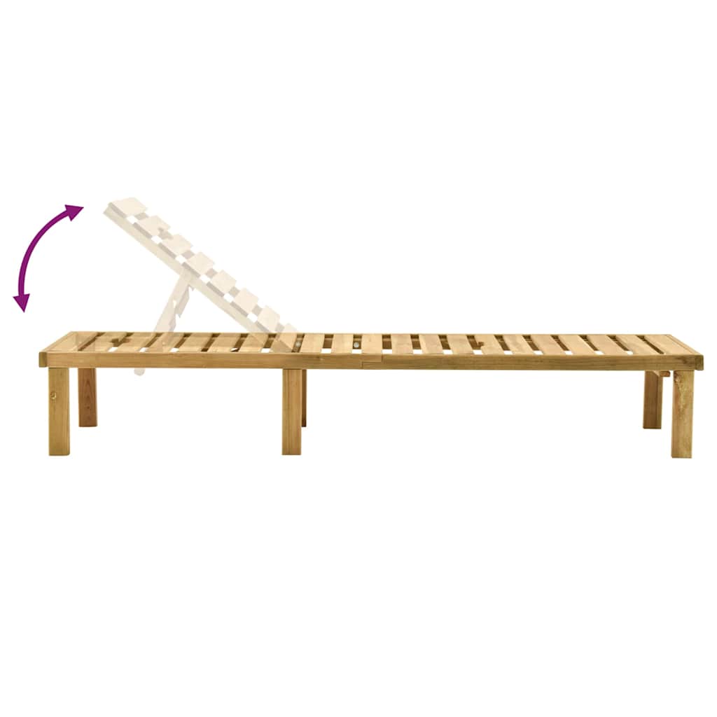 vidaXL Lit avec table imprégné de vert