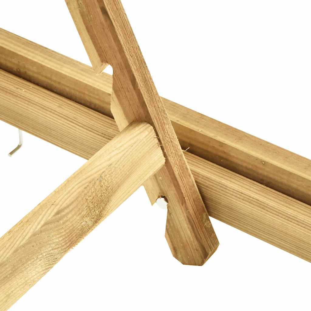 vidaXL Lit avec table imprégné de vert