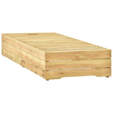vidaXL Ligbed met tafel groen geïmpregneerd grenenhout