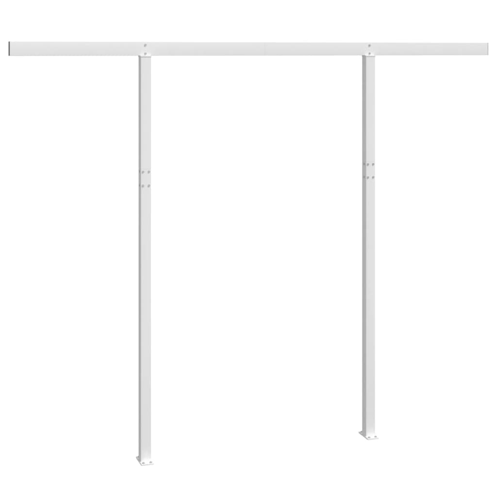 vidaXL Luifelpaalset 300x245 cm ijzer wit