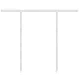 vidaXL Luifelpaalset 300x245 cm ijzer wit