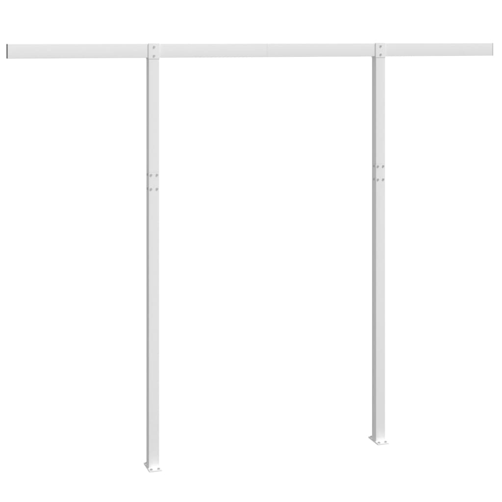 vidaXL Luifelpaalset 300x245 cm ijzer wit