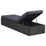 vidaXL 11-Piece Garden Dining Set Poly Rattan Black