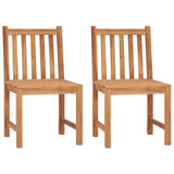 vidaXL 3-piece Garden Dining Set 80x80 cm Solid Teak Wood