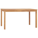 vidaXL 5-piece Garden Dining Set 140x80 cm Solid Teak Wood