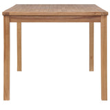 vidaXL 5-piece Garden Dining Set 150x90 cm Solid Teak Wood