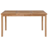 vidaXL 5-piece Garden Dining Set 150x90 cm Solid Teak Wood