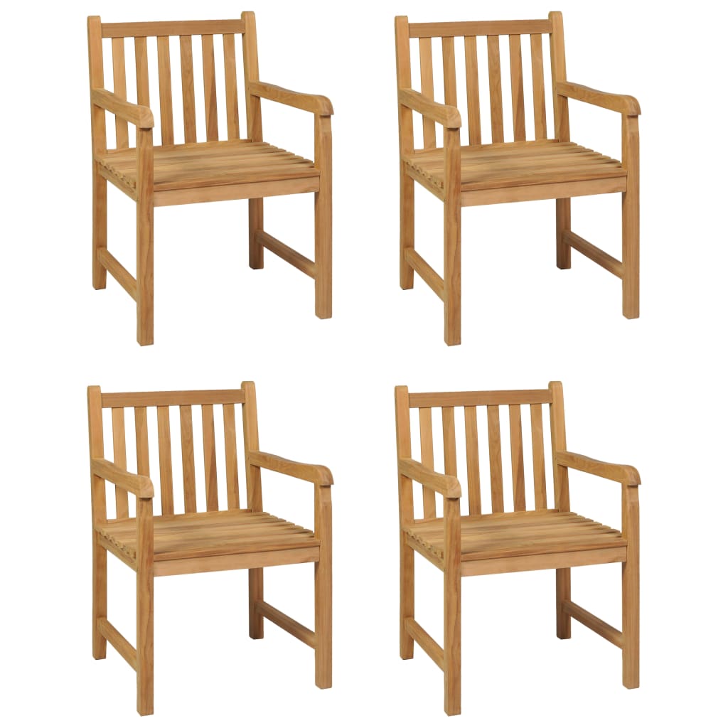 vidaXL 5-piece Garden Dining Set 180x90 cm Solid Teak Wood