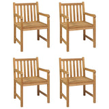 vidaXL 5-piece Garden Dining Set 180x90 cm Solid Teak Wood