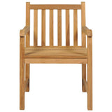 vidaXL 5-piece Garden Dining Set 180x90 cm Solid Teak Wood