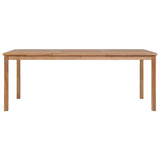 vidaXL 7-piece Garden Dining Set 200x100 cm Solid Teak Wood