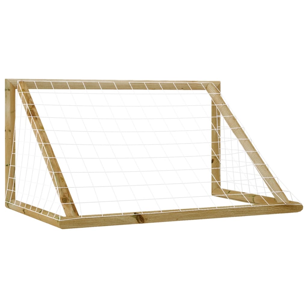 vidaXL Football Goal with Net 160x80x100 cm Impregnated Pinewood