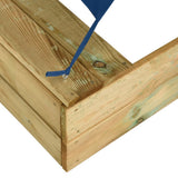 vidaXL Sandbox with roof 160x100x133 cm impregnated pine wood