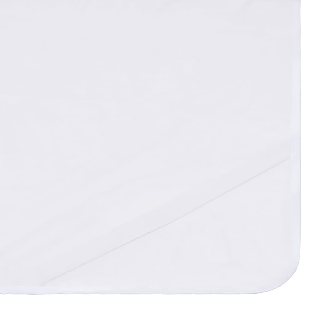 vidaXL Mattress Protectors 2 pcs waterproof 140x200 cm cotton white