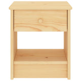 vidaXL Nachtkastje 35x30x40 cm massief grenenhout naturel
