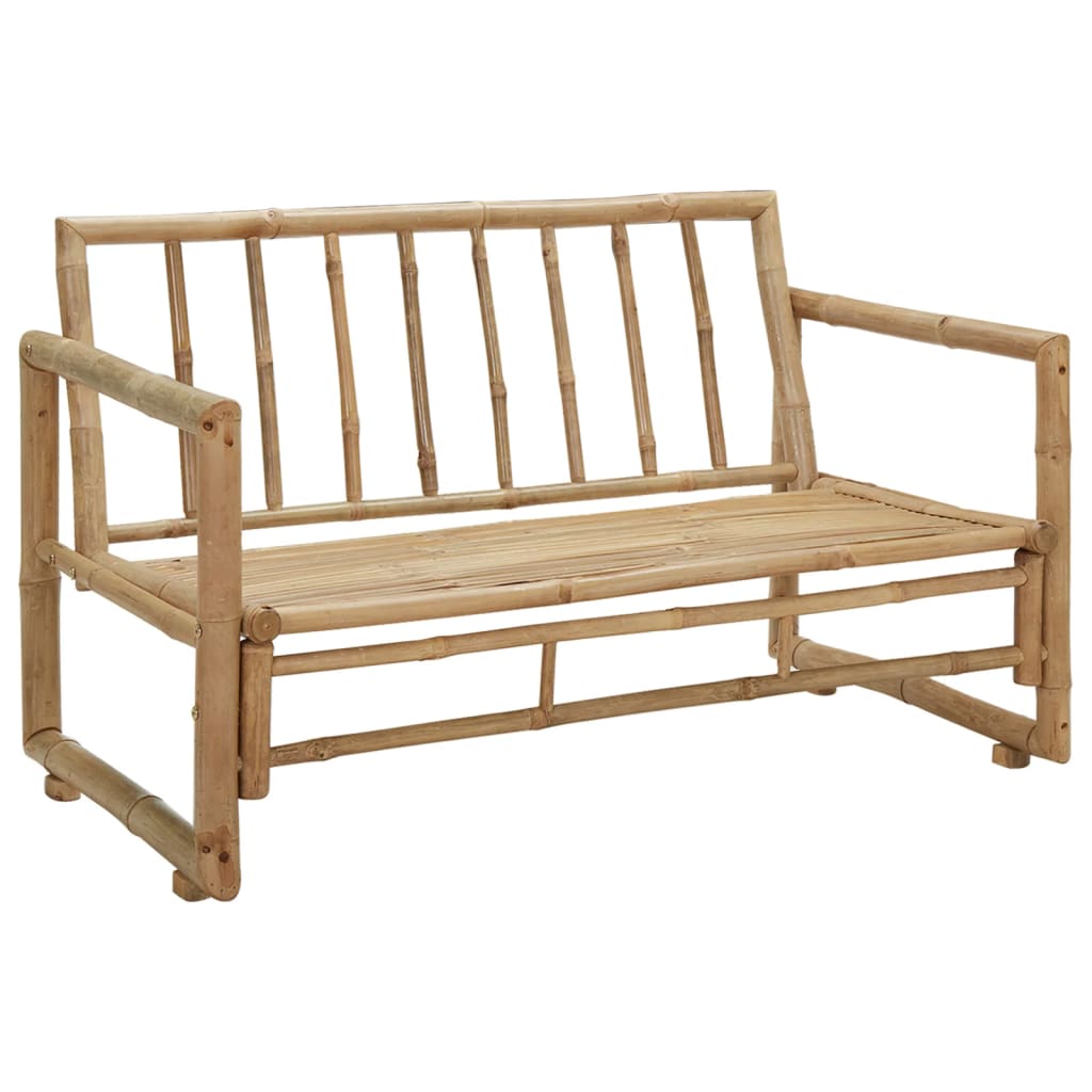 vidaXL Tuinbank met kussens 115 cm bamboe