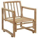 vidaXL Garden chairs with cushions 2 pcs bamboo