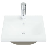 vidaXL Countertop Basin with Tap 42x39x18 cm Ceramic White