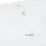 vidaXL Countertop Basin with Tap 42x39x18 cm Ceramic White