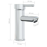 vidaXL Countertop Basin with Tap 42x39x18 cm Ceramic White