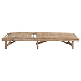 vidaXL Sun Lounger with Cushion Bamboo