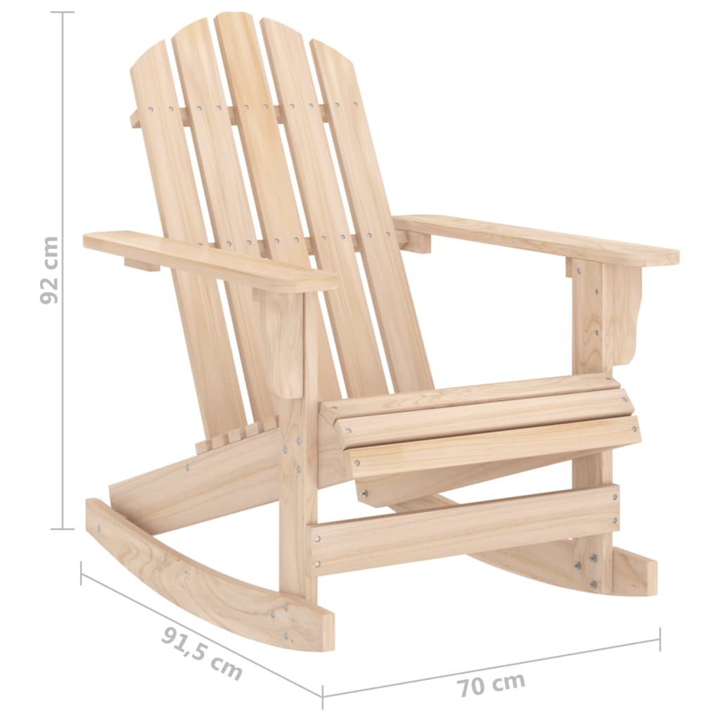 vidaXL Schommelstoel Adirondack massief vurenhout