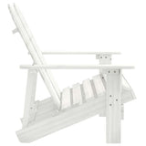 vidaXL Tuinstoel 2-zits Adirondack massief vurenhout wit