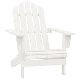 vidaXL Meuble de jardin Adirondack avec table massive vurenhout blanc