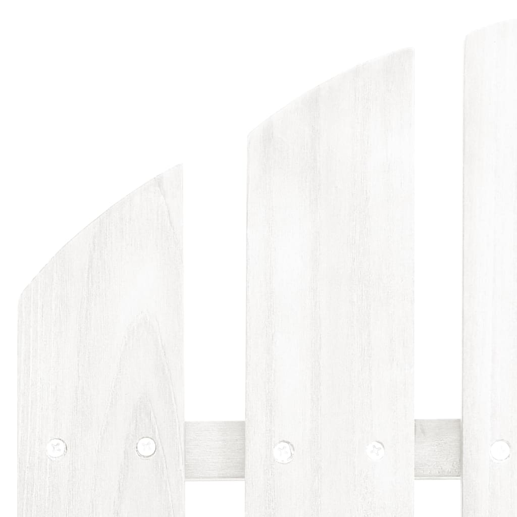 vidaXL Adirondack Garden Chair with Ottoman Table Solid Spruce Wood White