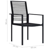 vidaXL 7-Piece Garden Dining Set